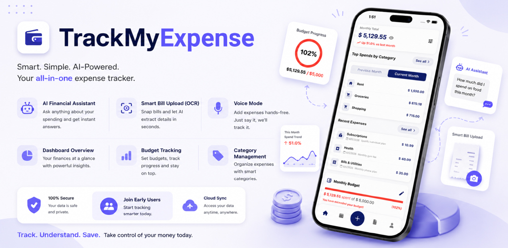TrackMyExpense social banner